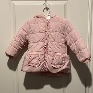 Pink Hooded Puffer Jacket for Kids